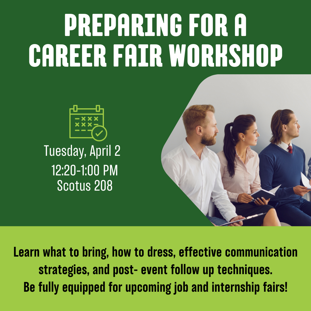 Preparing For A Career Fair Workshop Saint Francis University